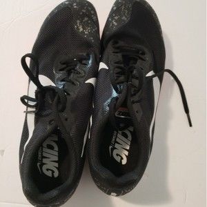 Nike Black and White Racing Shoes